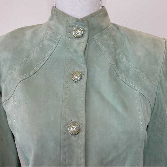 ST. JOHN Goat Suede Jacket - Picture 2 of 16